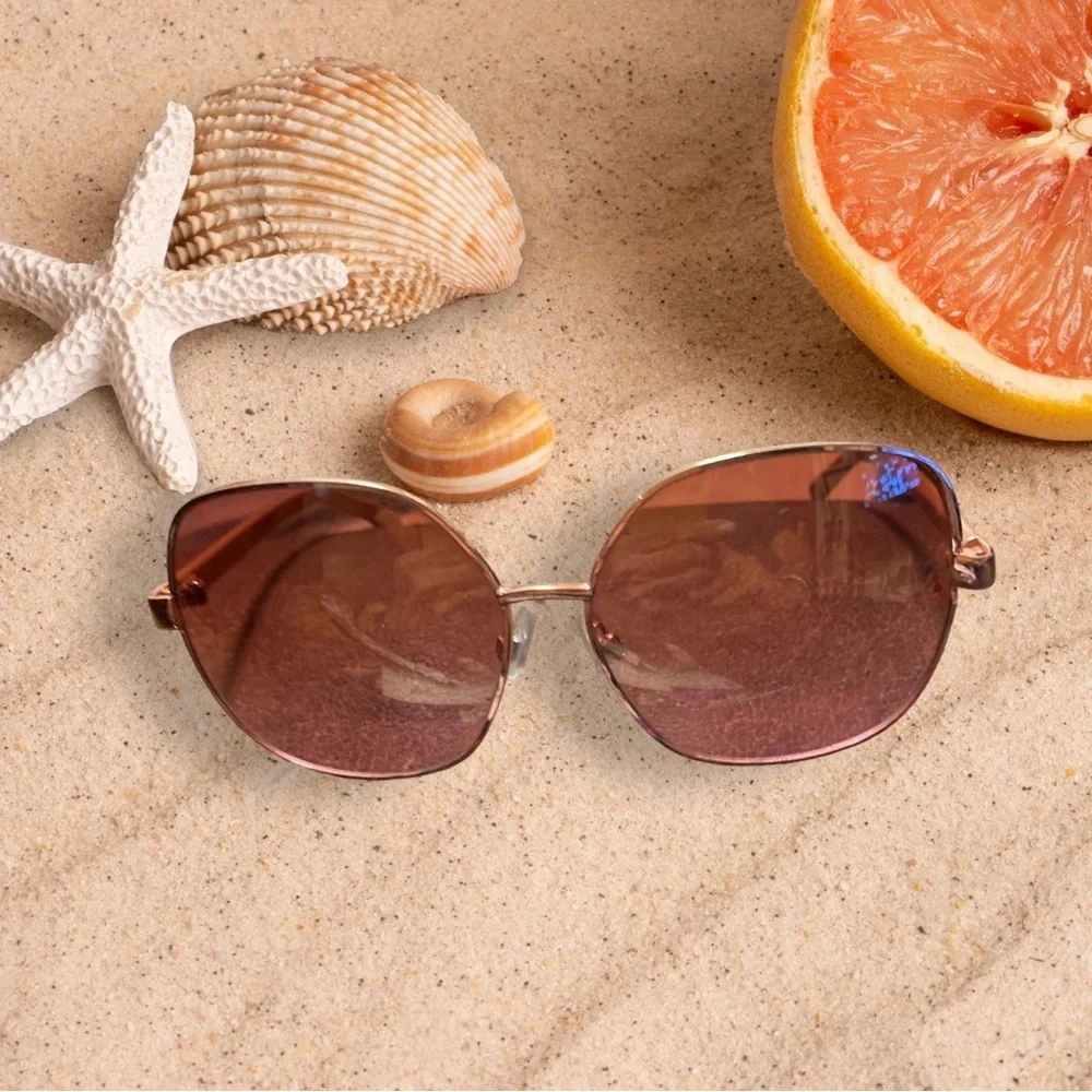 Oscar de la Renta Pink/Gold Frame‎ Sunglasses EUC Frame